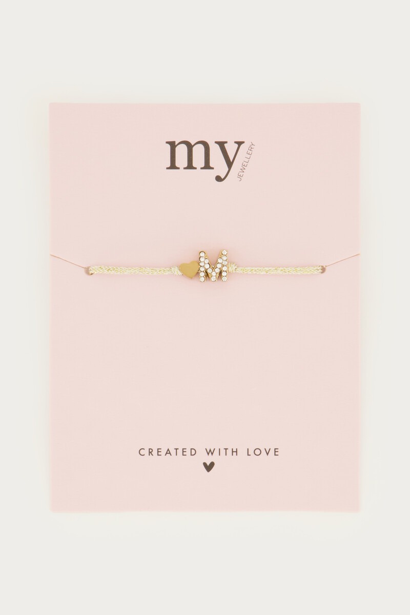 Beige initial bracelet | My Jewellery