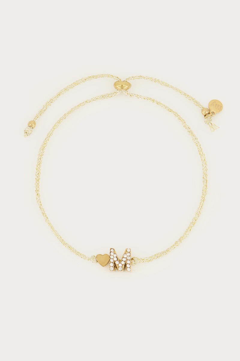 Beige initial bracelet | My Jewellery
