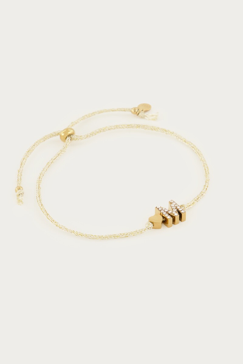 Beige initial bracelet | My Jewellery