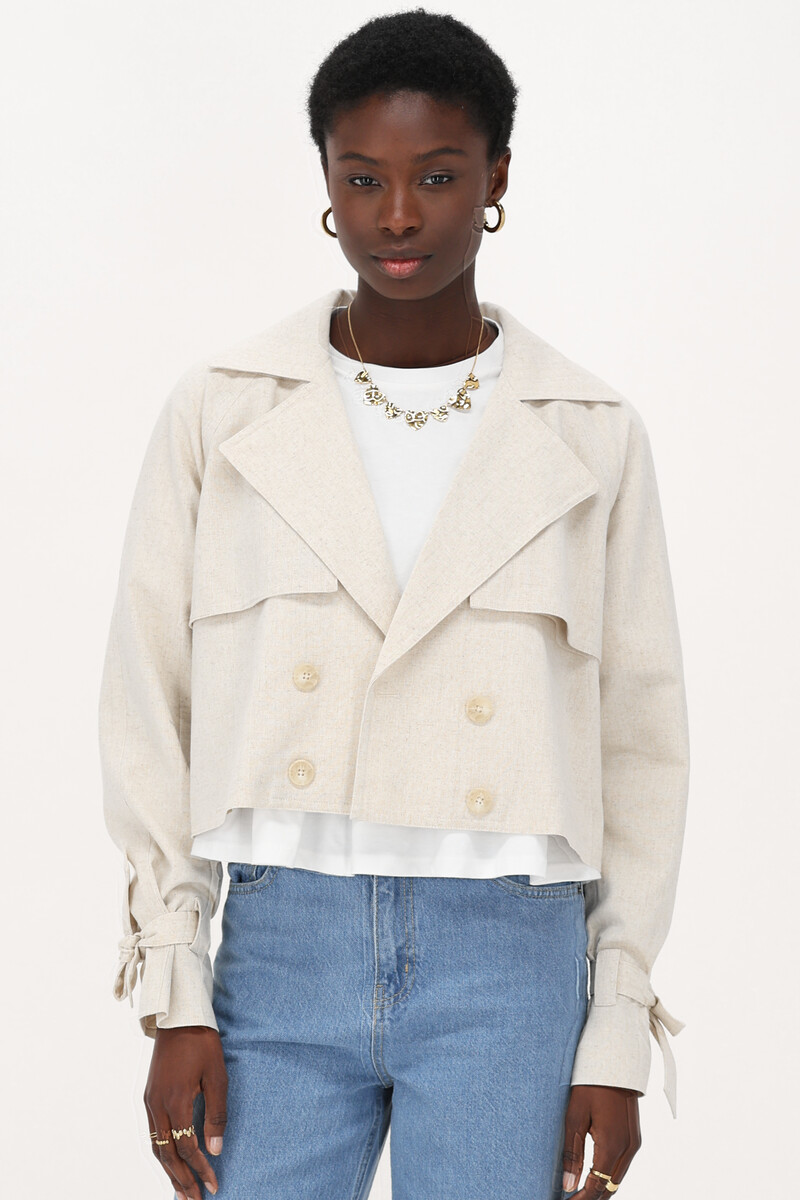 Beige jacket linen look | My Jewellery