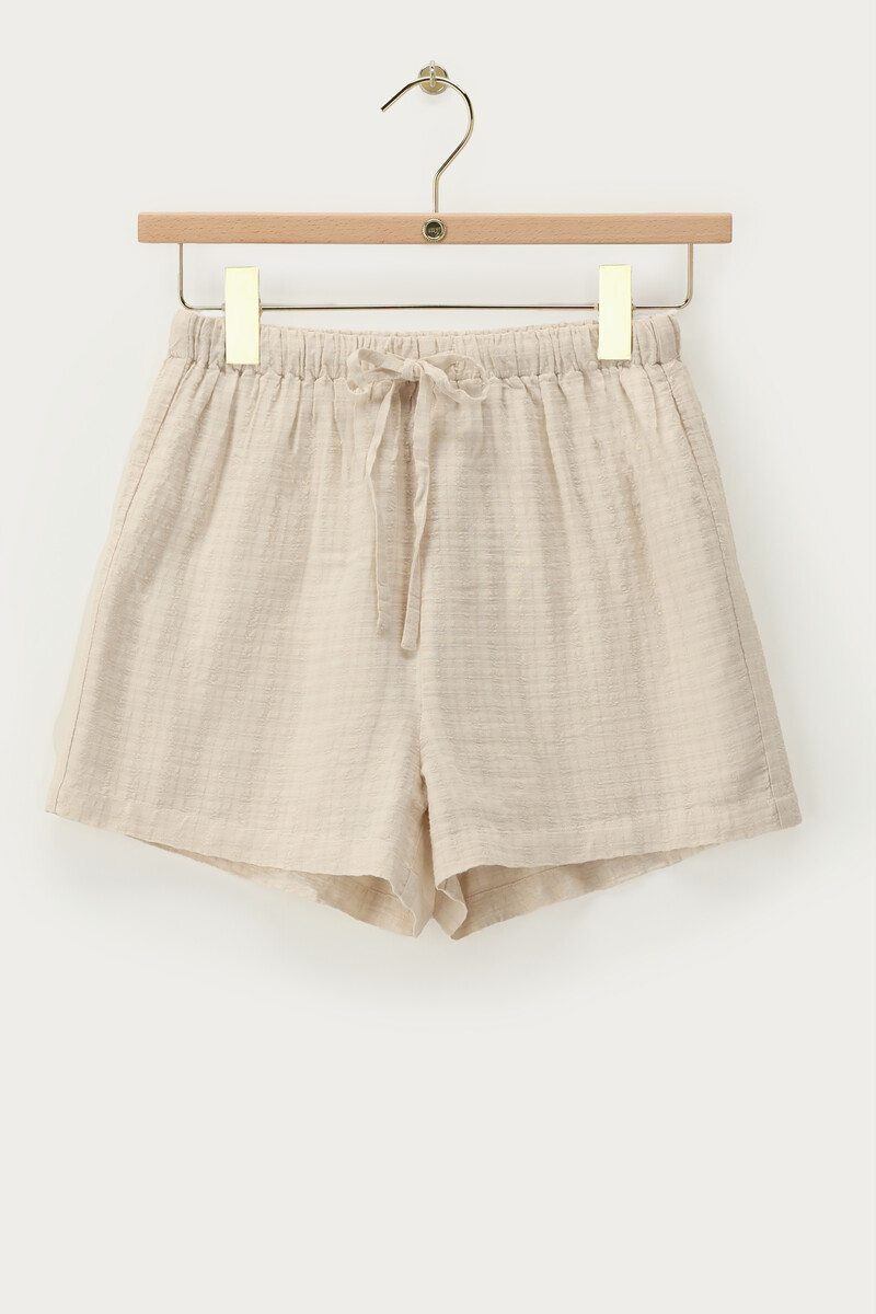 Beige jacquard shorts | My Jewellery