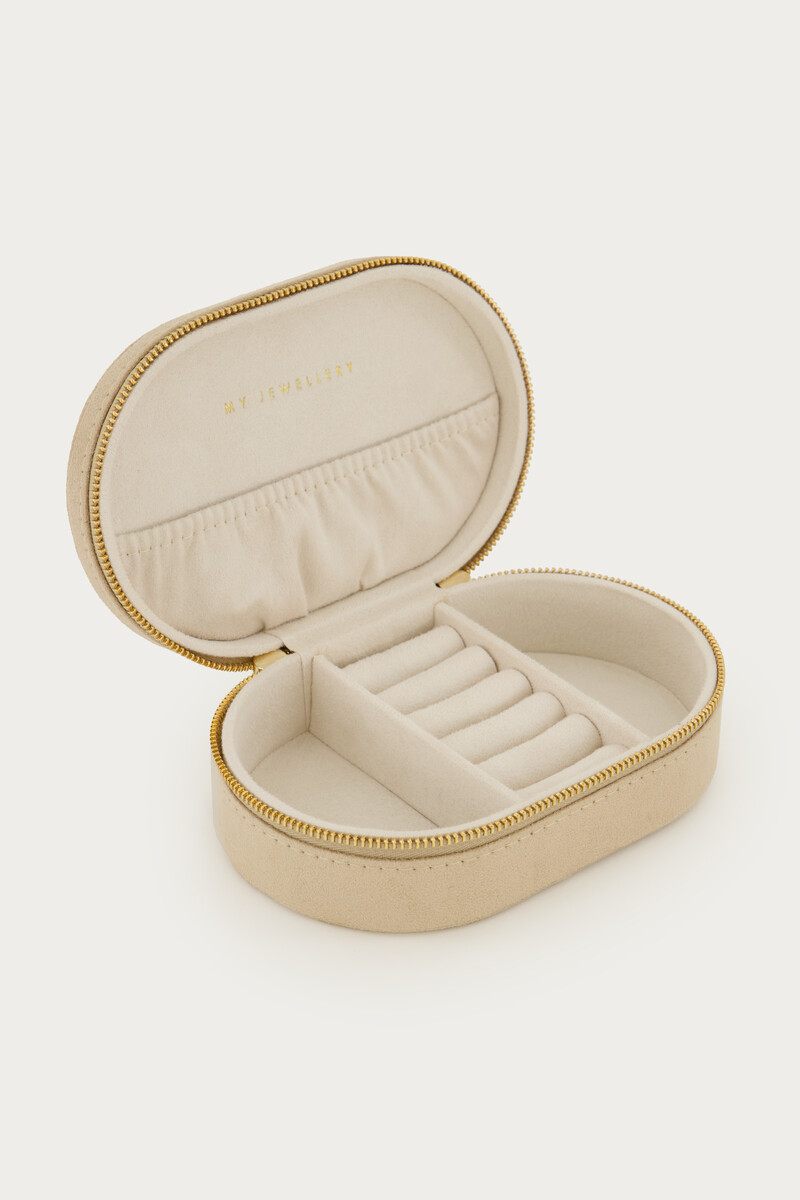 Beige jewellery box with flowers | My Jewellery