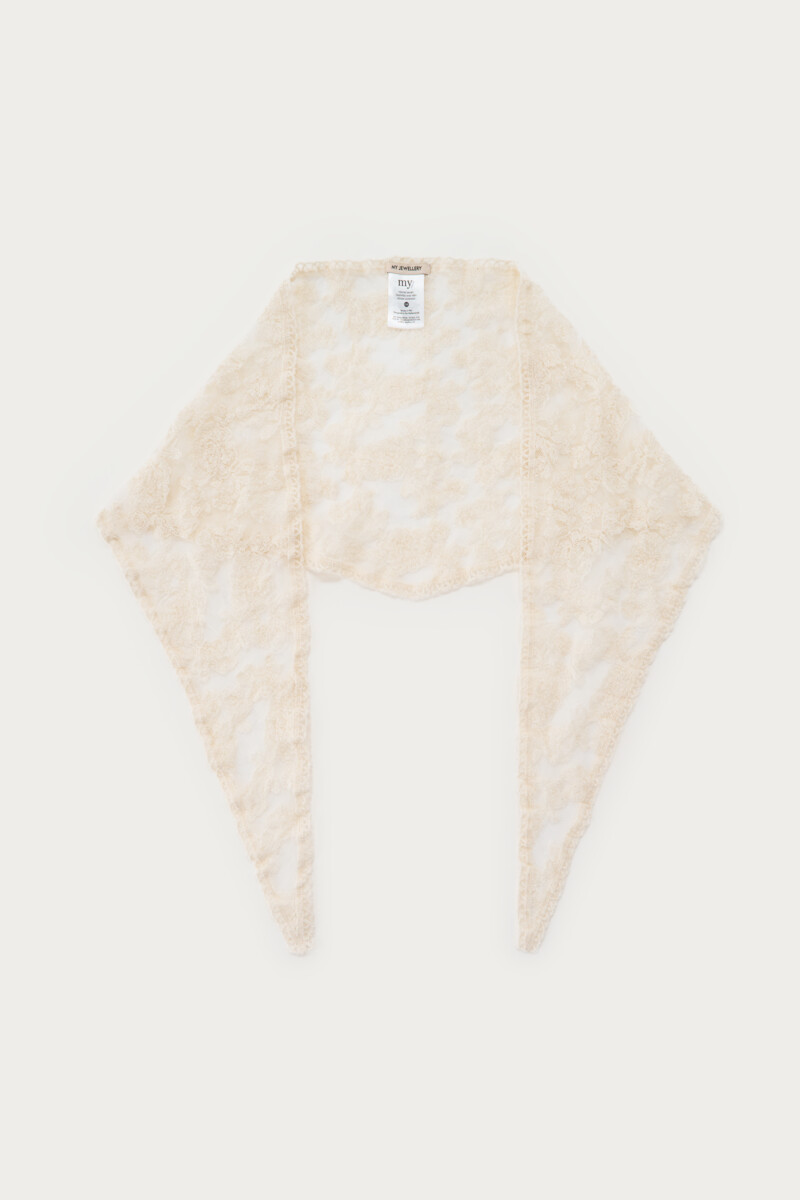 Beige lace scarf | My Jewellery