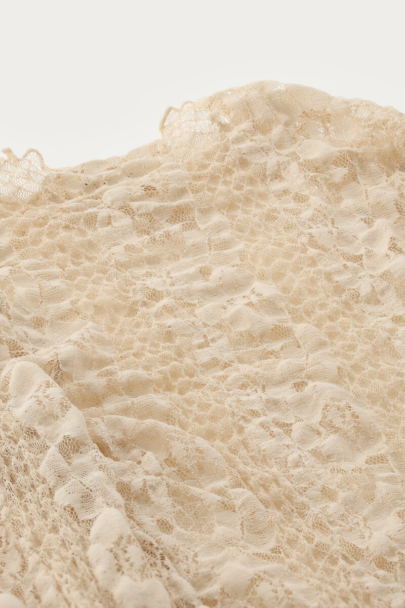 Beige lace top with cuff | My Jewellery