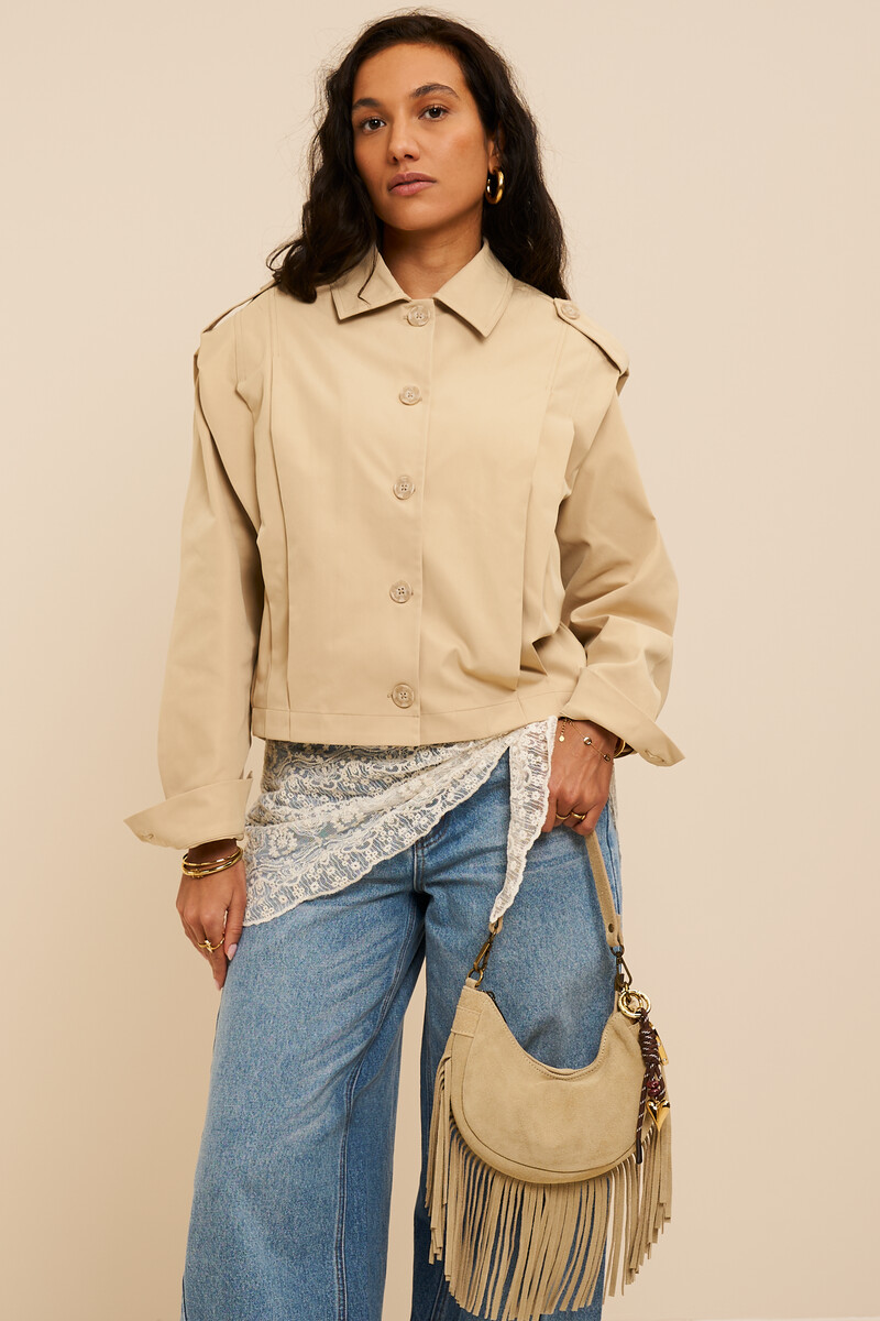 Beige lace overlay cloth | My Jewellery