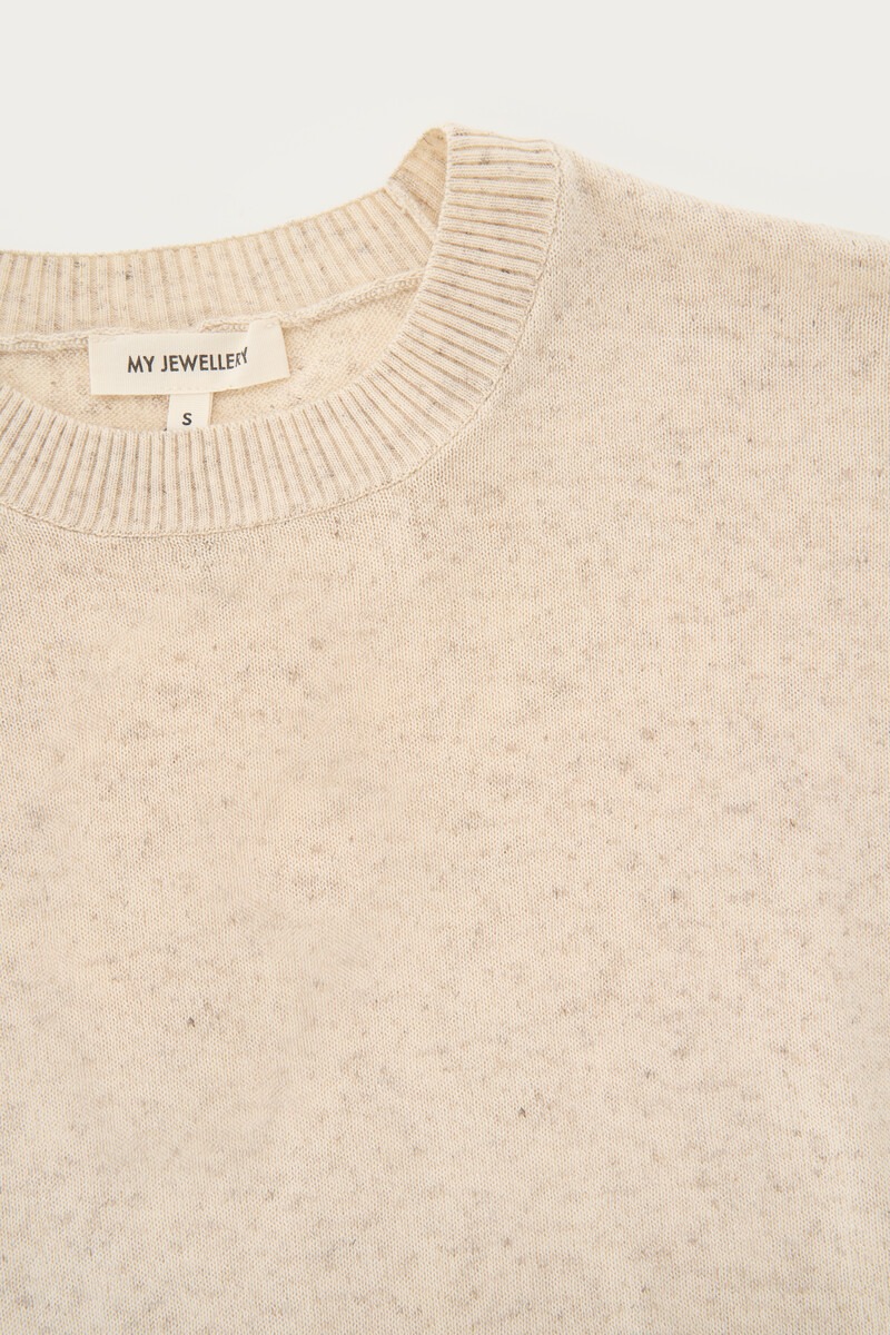 Beige melange T-shirt | My Jewellery
