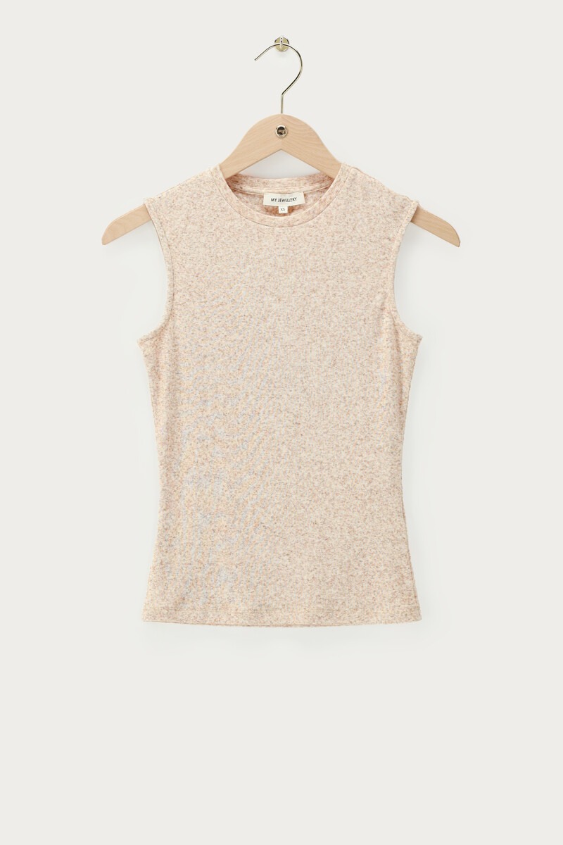 Beige melange tank top | My Jewellery