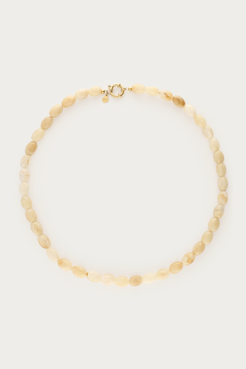 Beige minimalistische kralenketting
