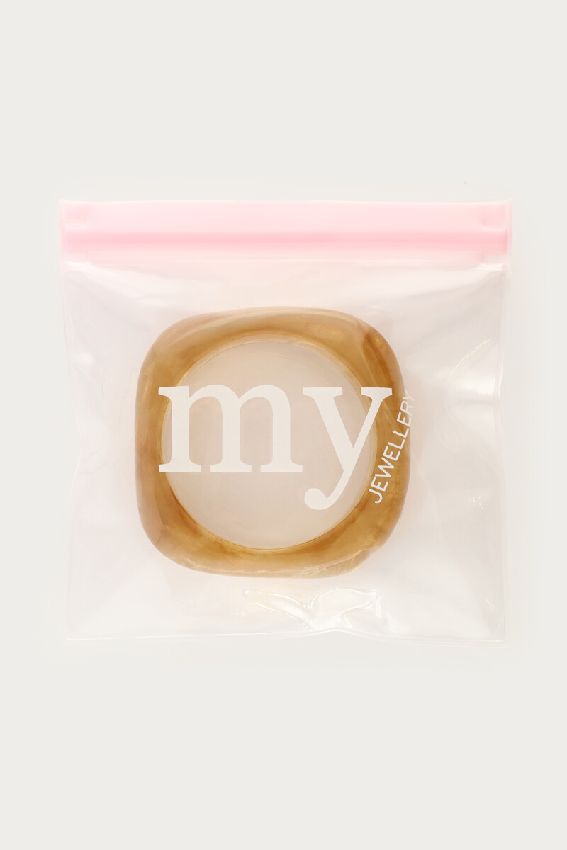 Beige resin bangle | My Jewellery