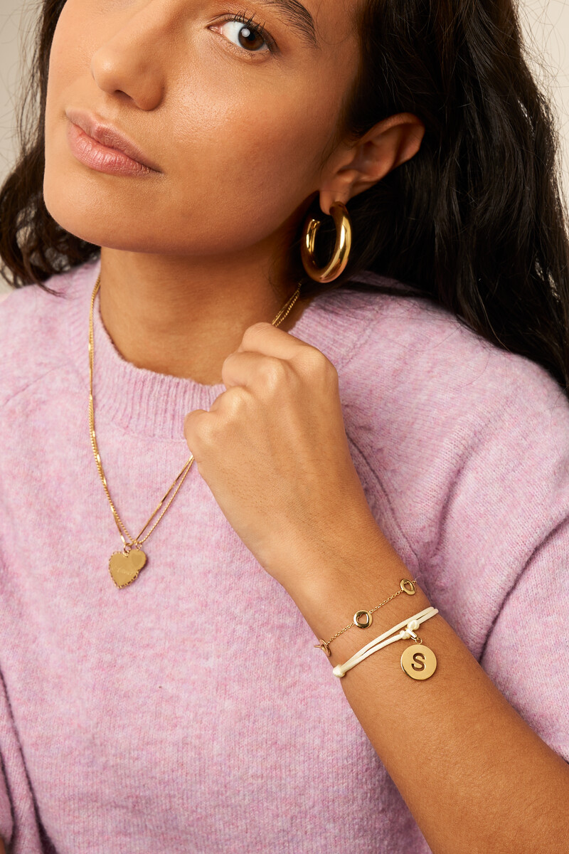 Beige rope bracelet in satin look | My Jewellery