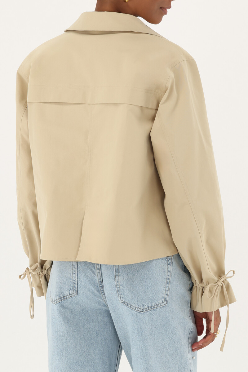 Beige short trench coat | My Jewellery