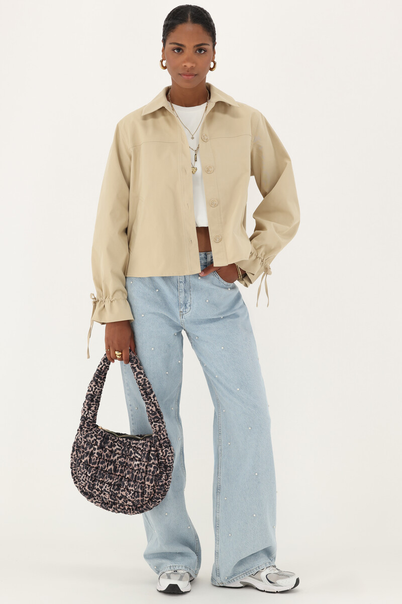 Beige short trench coat | My Jewellery