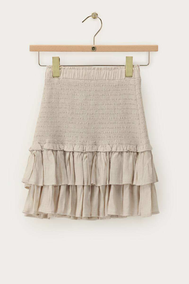 Beige skirt with smock | My Jewellery