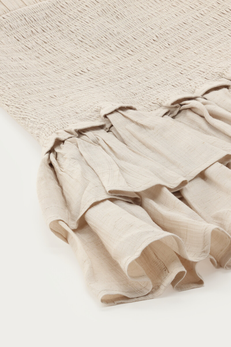 Beige skirt with smock | My Jewellery