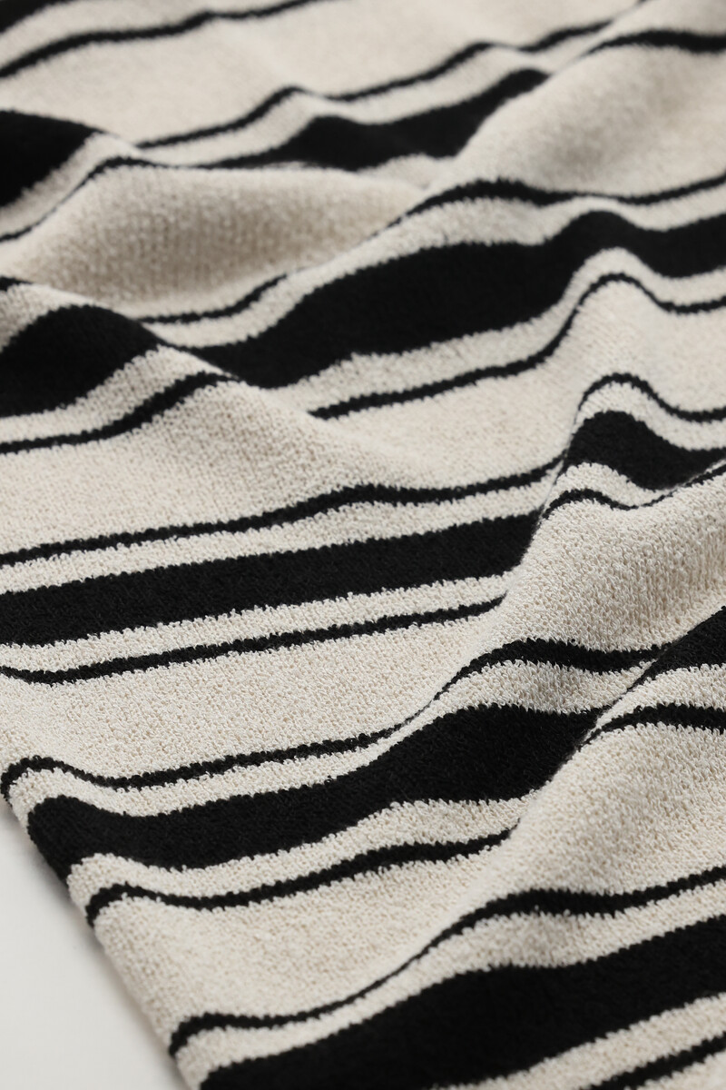 Beige striped midi dress | My Jewellery