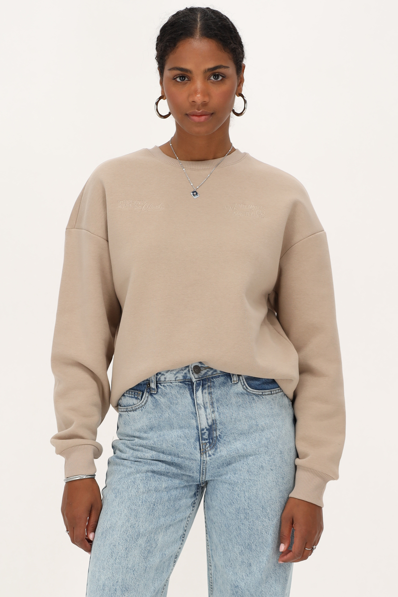 Beige sweatshirt Head in the clouds My Jewellery