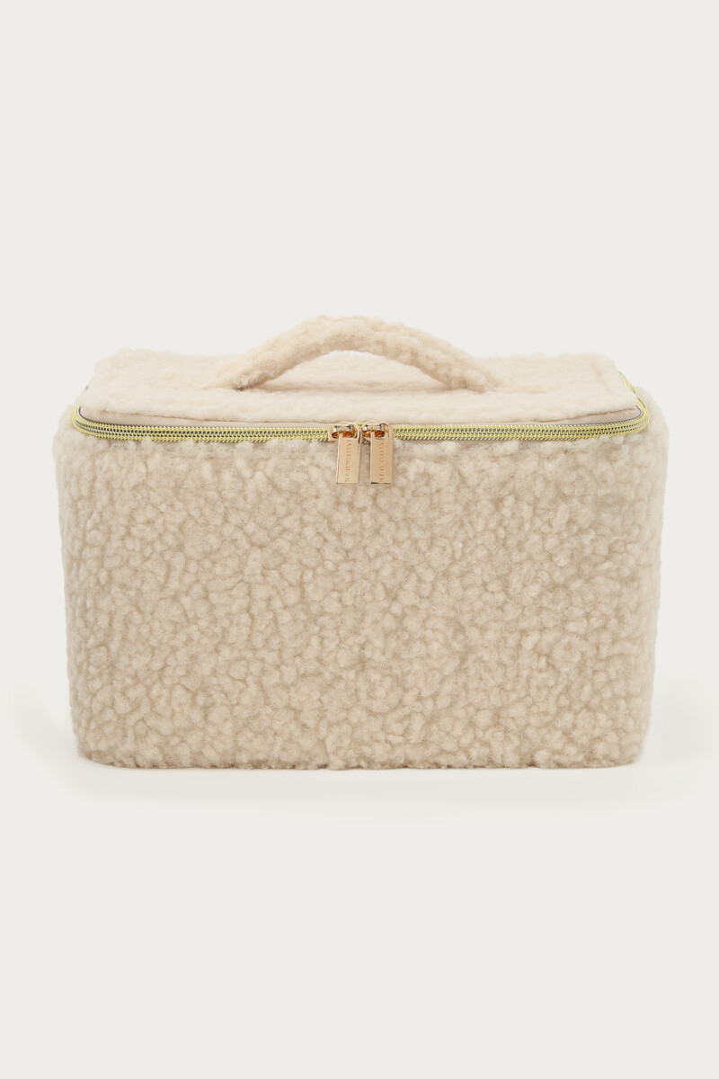 Beige teddy beauty case | My Jewellery