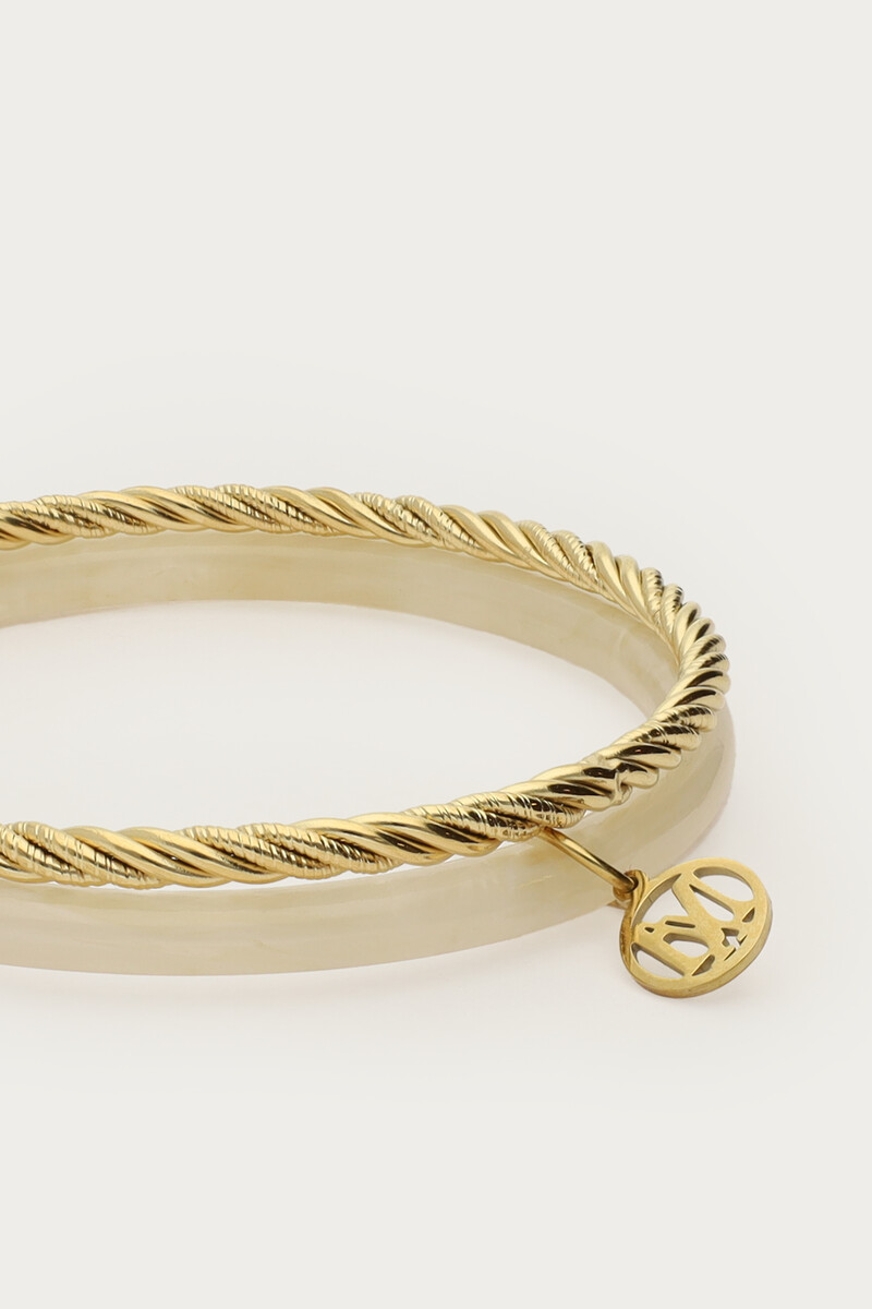 Beige thin bangle set | My Jewellery