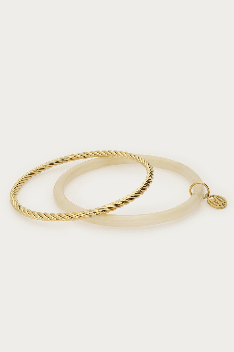 Beige thin bangle set | My Jewellery