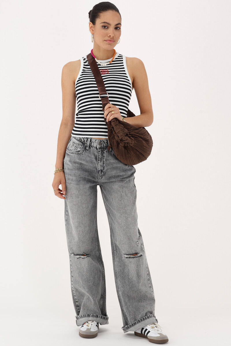 Black and white striped tank top | My Jewellery