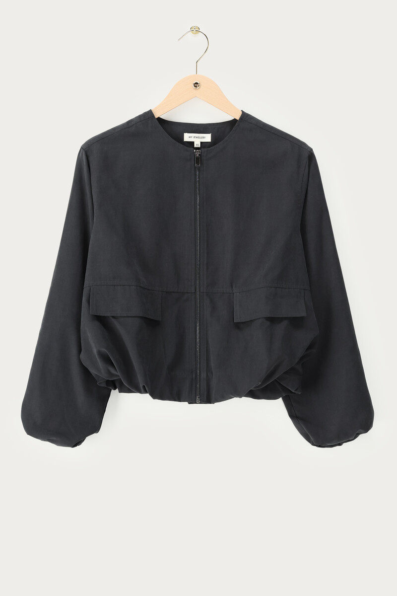 Black balloon jacket | My Jewellery