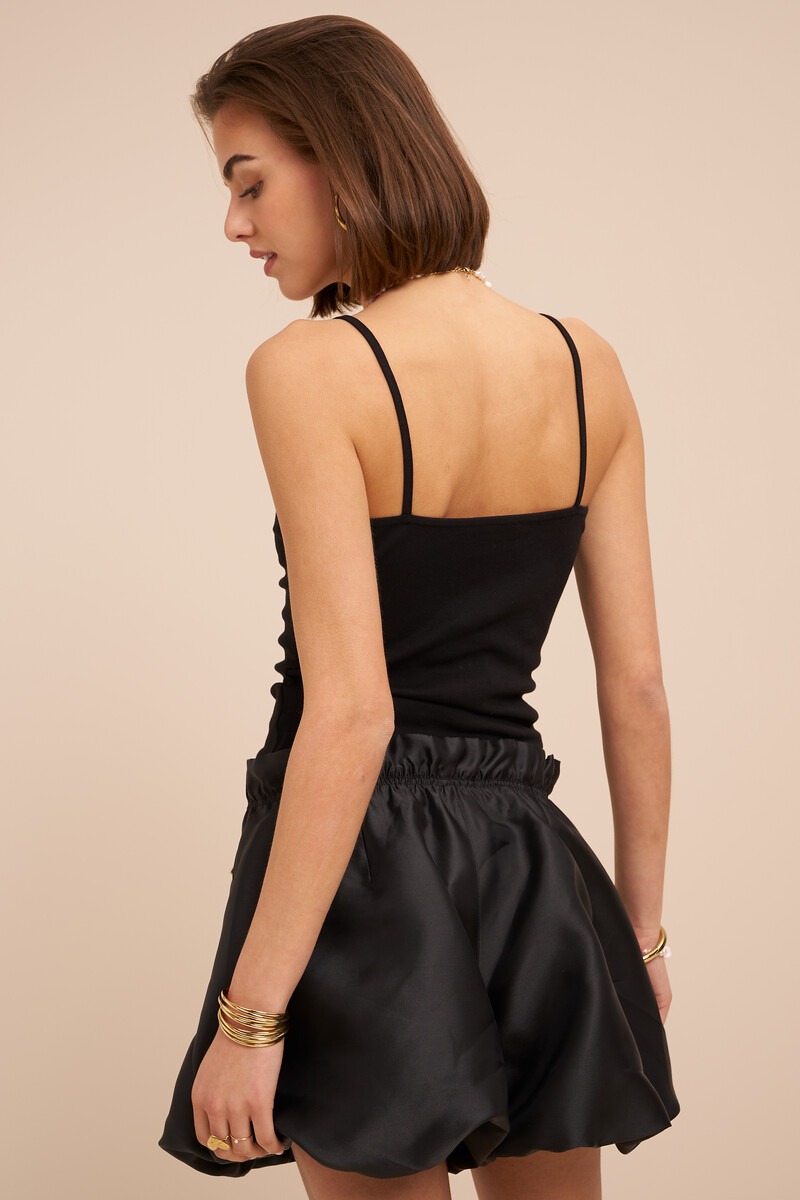 Black basic top with lace details | My Jewellery