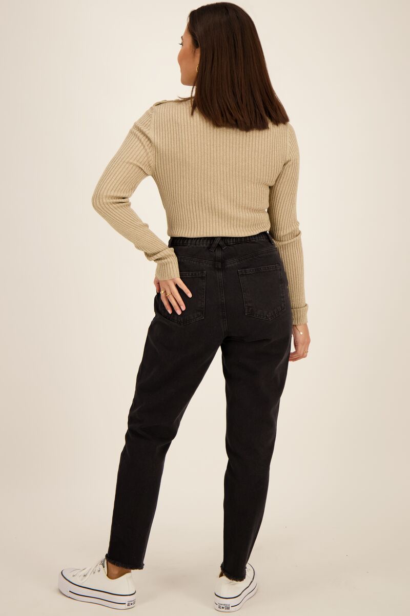 Zwarte jeans met carrot fit | My Jewellery