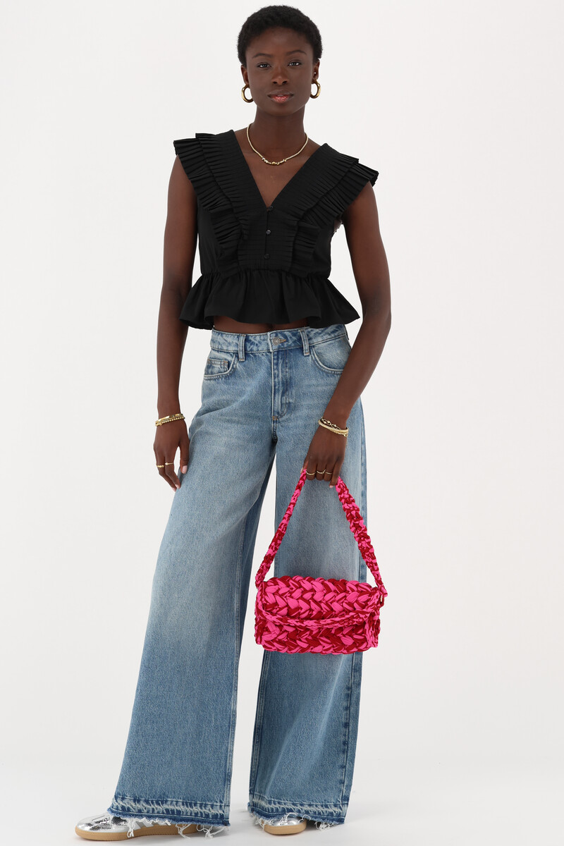 Black corset top with v-neckline | My Jewellery