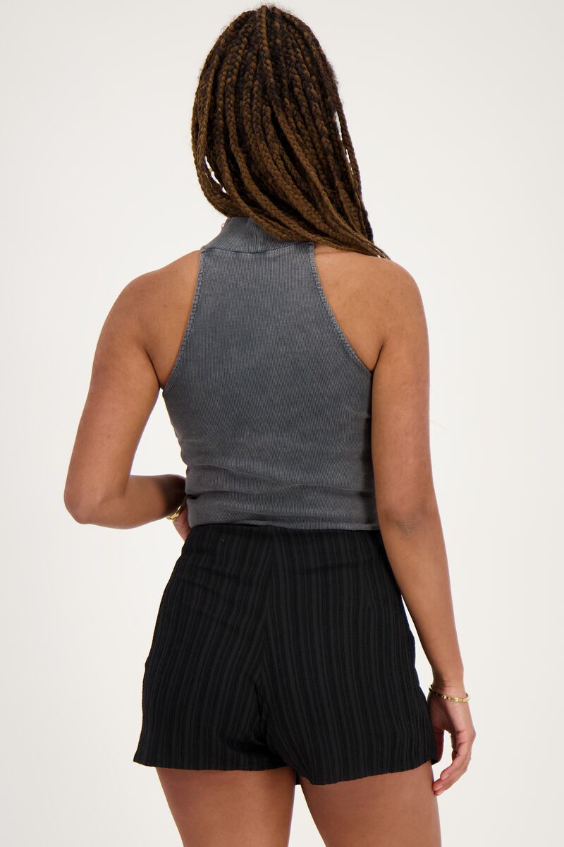 Black crinkle wrap skort | My Jewellery