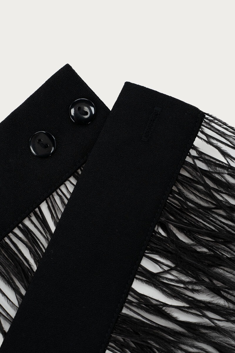 Black cuffs with fringes | My Jewellery