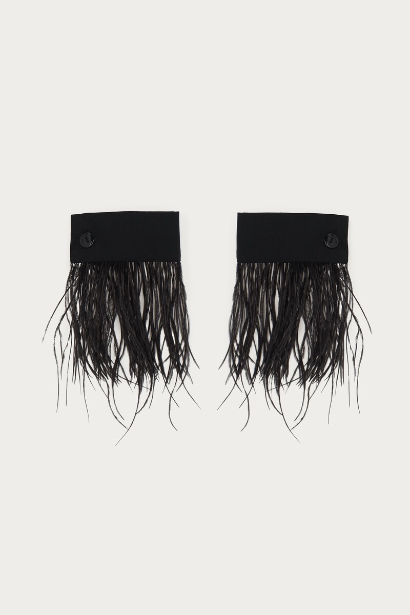 Black cuffs with fringes | My Jewellery