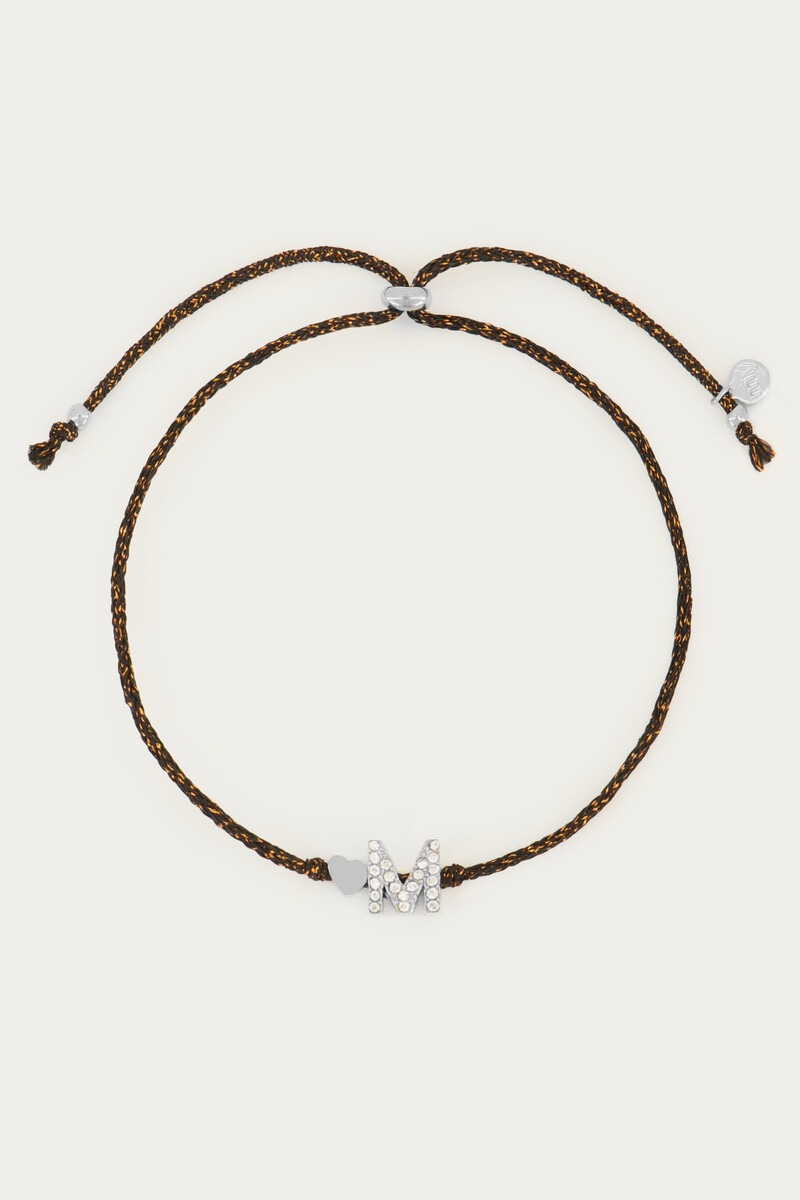 Black initial bracelet | My Jewellery