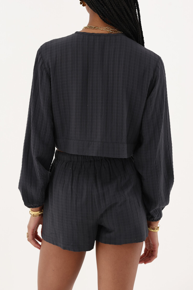 Black jacquard shorts | My Jewellery