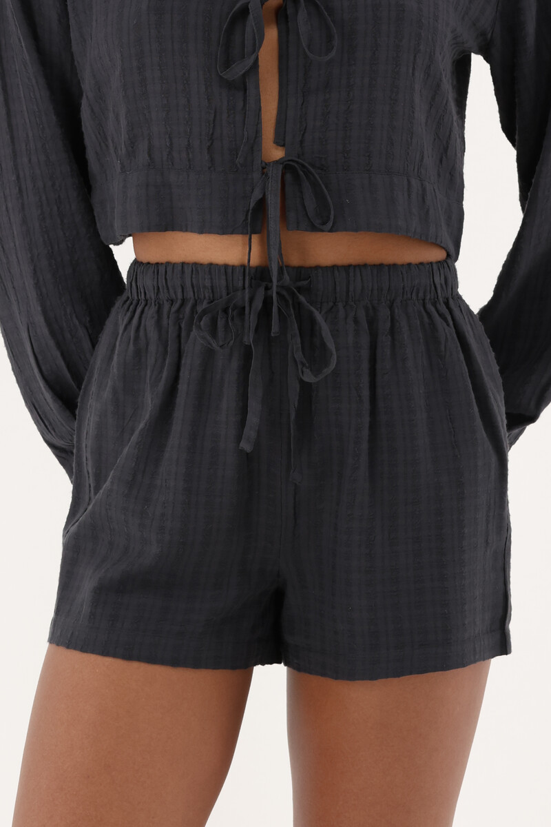 Black jacquard shorts | My Jewellery