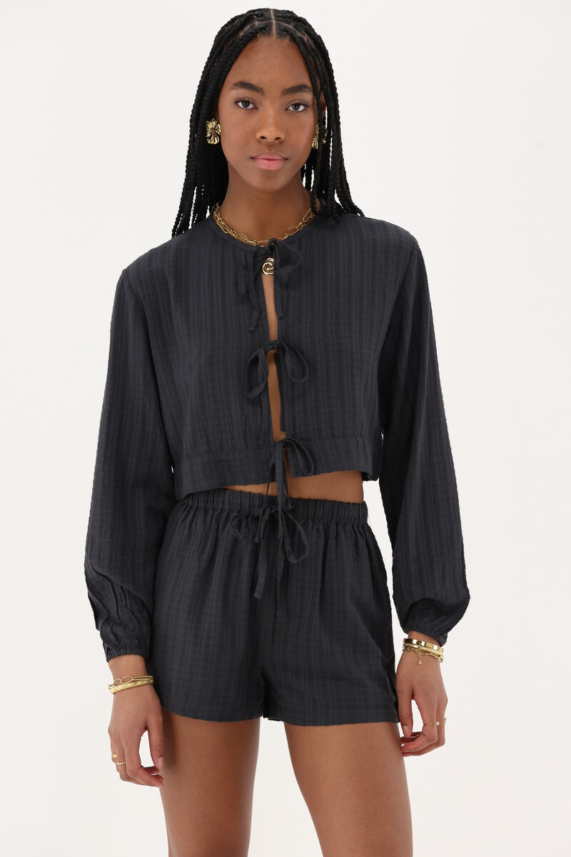 Black jacquard shorts | My Jewellery