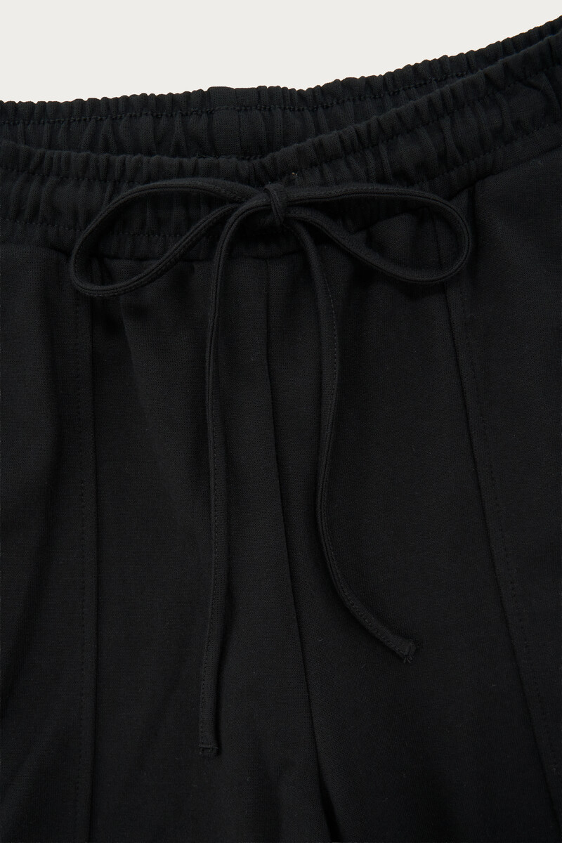 Black jogger trousers with tie drawstring | My Jewellery