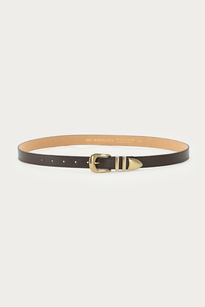Black leather belt | My Jewellery