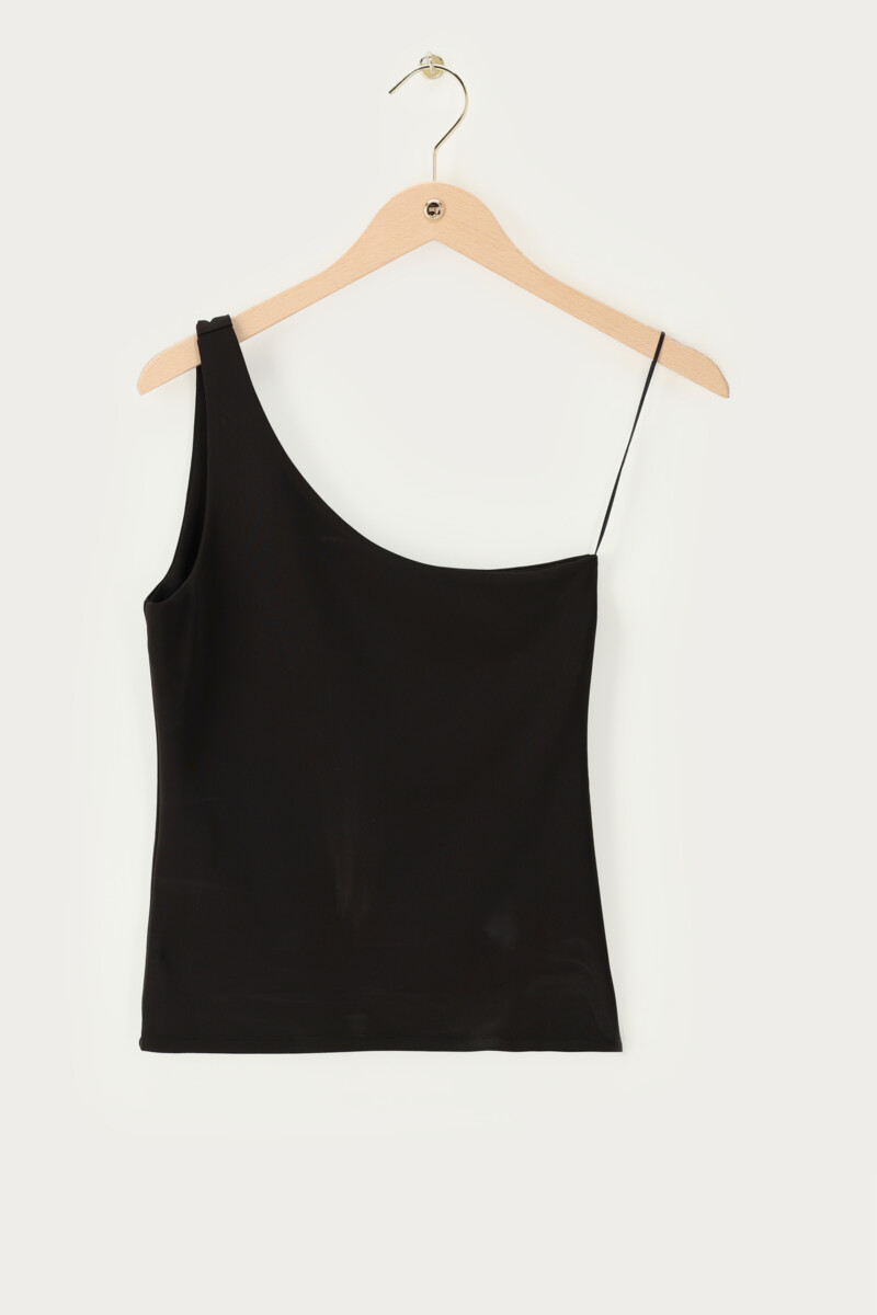 Black one-shoulder top | My Jewellery