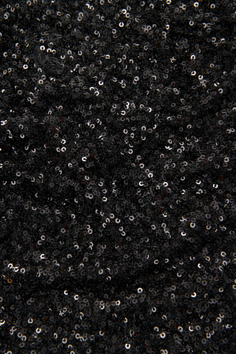 Black one-shoulder top with sequins | My Jewellery