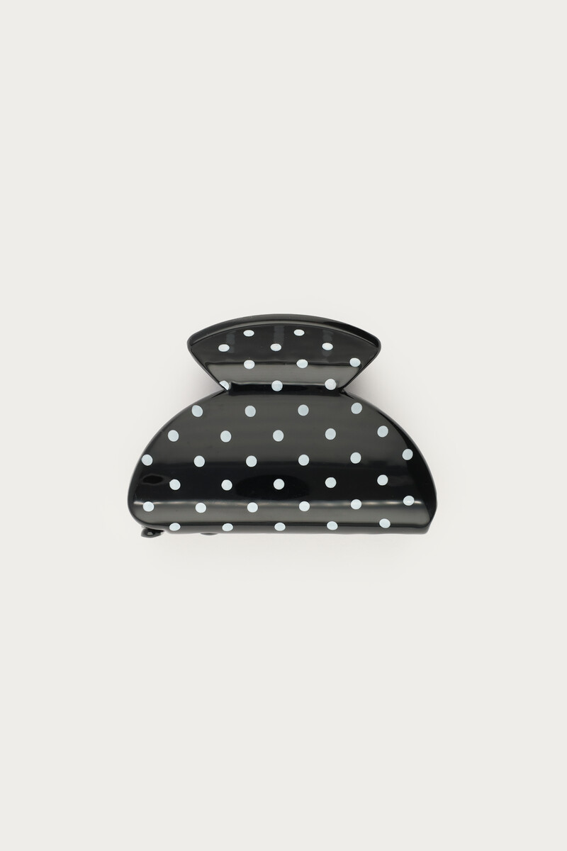 Black polka dot hair clip | My Jewellery