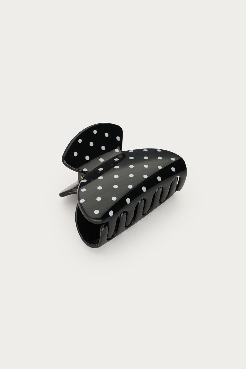Black polka dot hair clip | My Jewellery