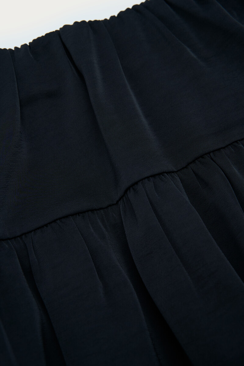 Black short balloon skirt in satin look | My Jewellery