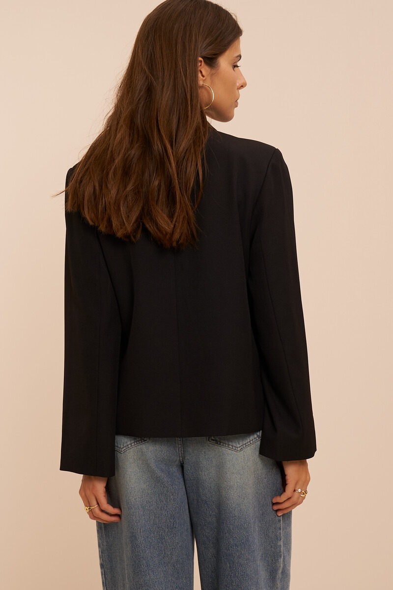 Black short blazer with buttons | My Jewellery