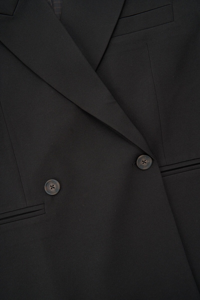 Black cropped blazer with buttons | My Jewellery