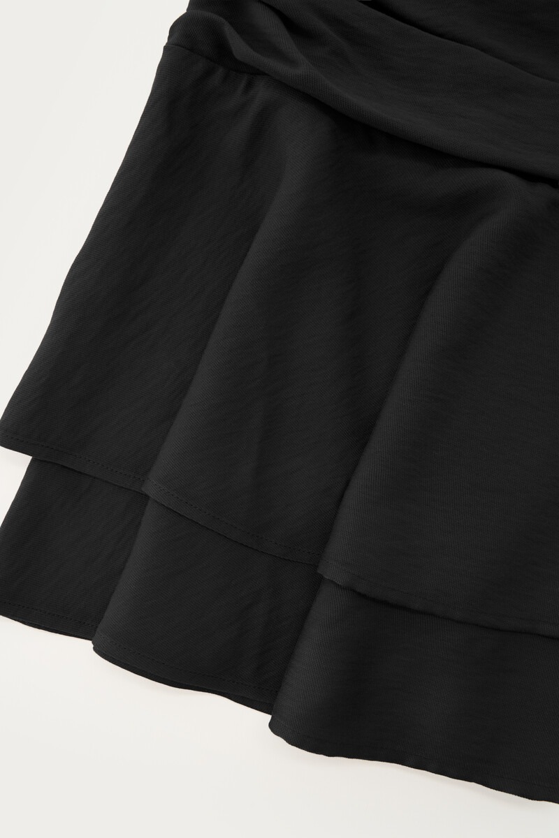 Black skirt with draping | My Jewellery