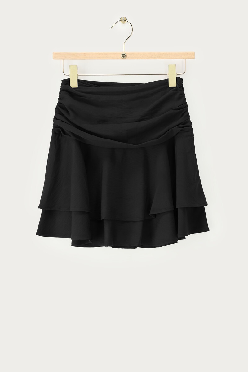 Black skirt with draping | My Jewellery
