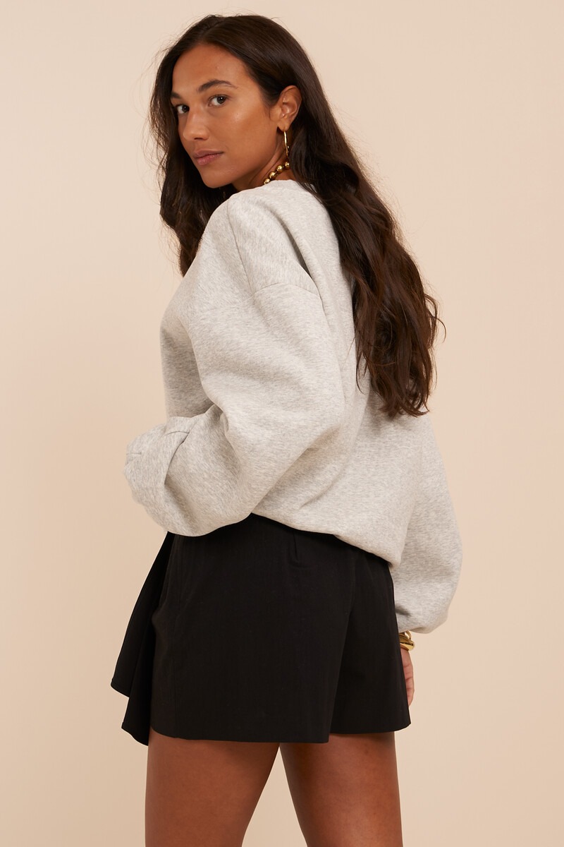 Black skort with wavy pleat | My Jewellery
