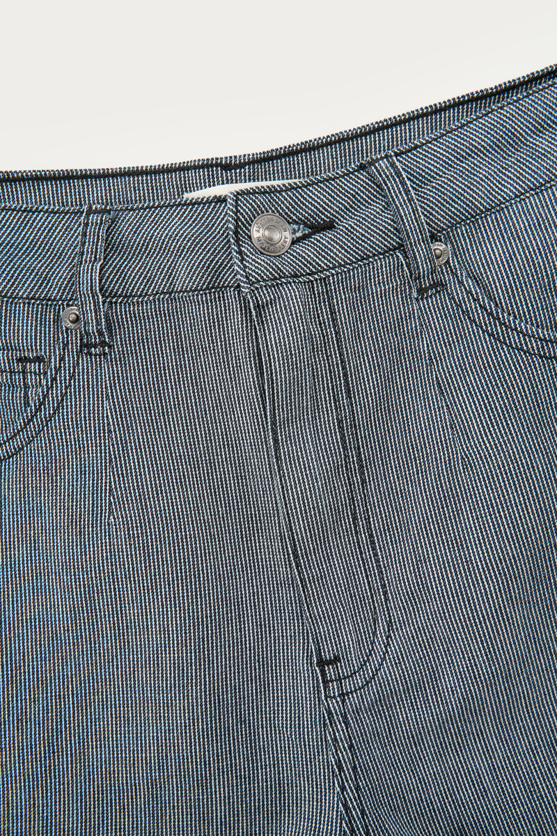 Black striped denim shorts | My Jewellery