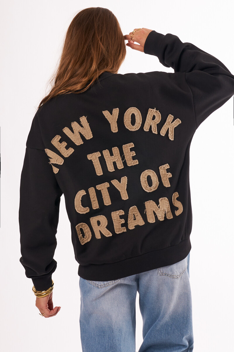 Black sweater "City of dreams" | My Jewellery