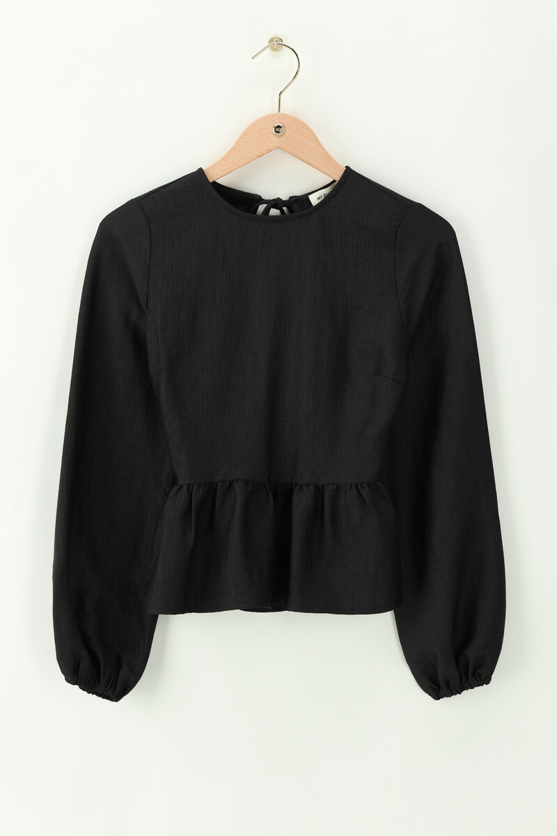 Black top with open back | My Jewellery